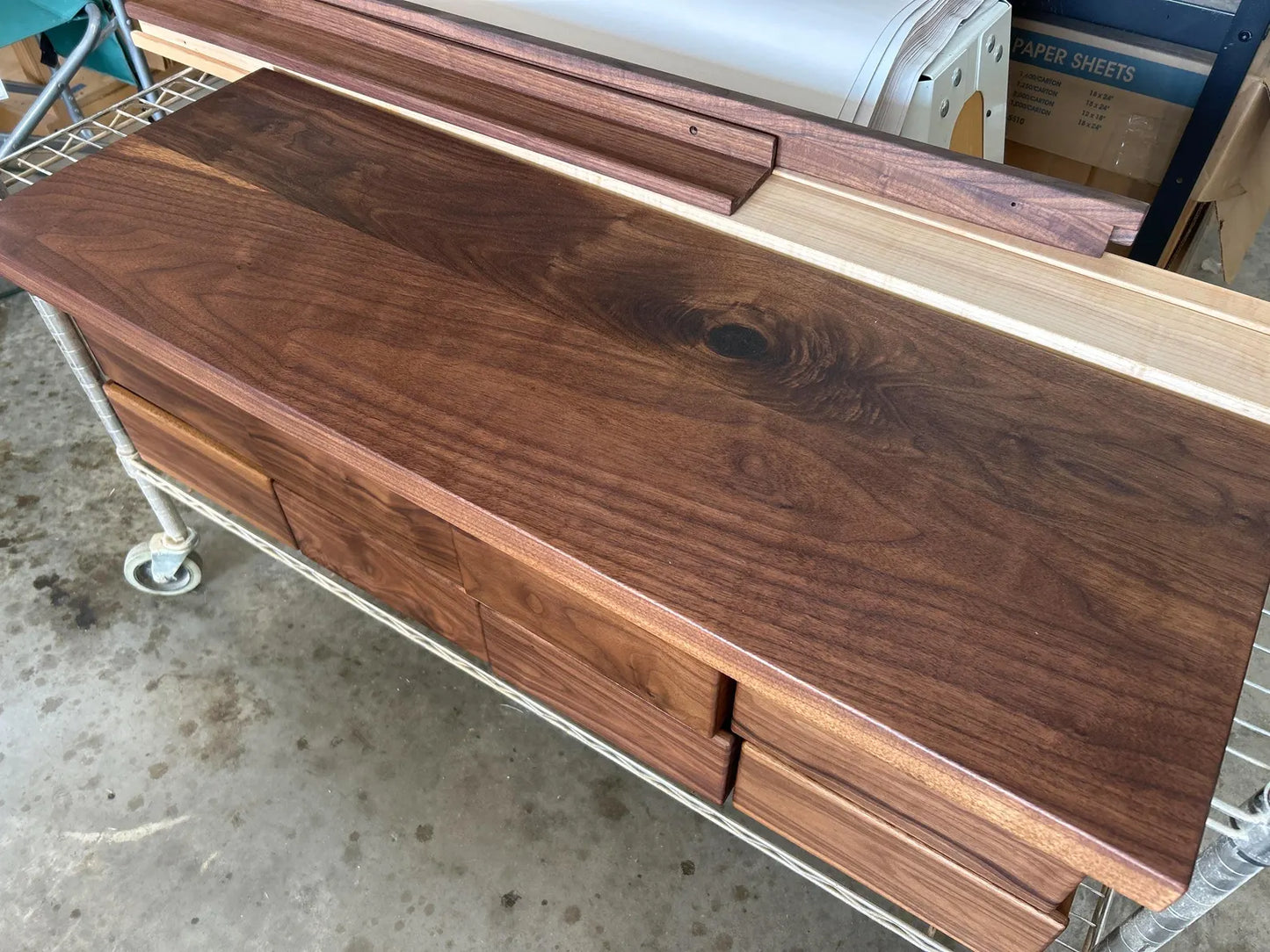 Solid Walnut Floating Shelf: Modern Home Decor, Hidden Metal Bracket