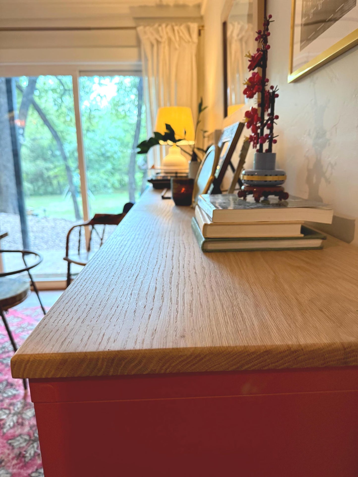 Solid White Oak Floating Shelf: Modern Home Decor, Hidden Metal Bracket